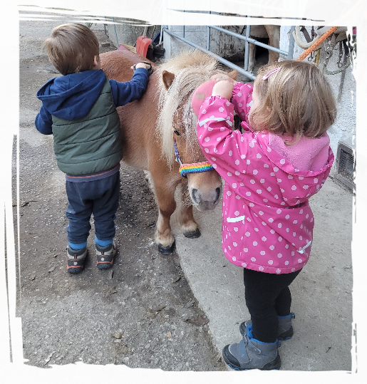 Lucy versorgen Unsere beiden beim putzen von Lucy